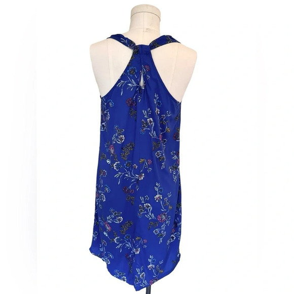 NWOT - Old Navy Halter Shift Dress in Blue Floral - Picture 2 of 6